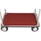 Global Industrial Silver Stainless Steel Bellman Cart Curved Uprights 8 Pneu Casters, 41-1/4L x 24W x 75H 985119SL - alternate 3